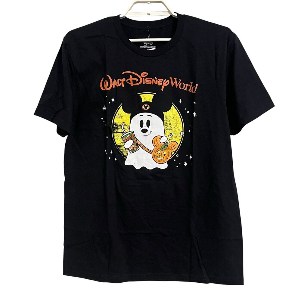 Disney Parks Ghost Mickey Ears Tshirt Halloween